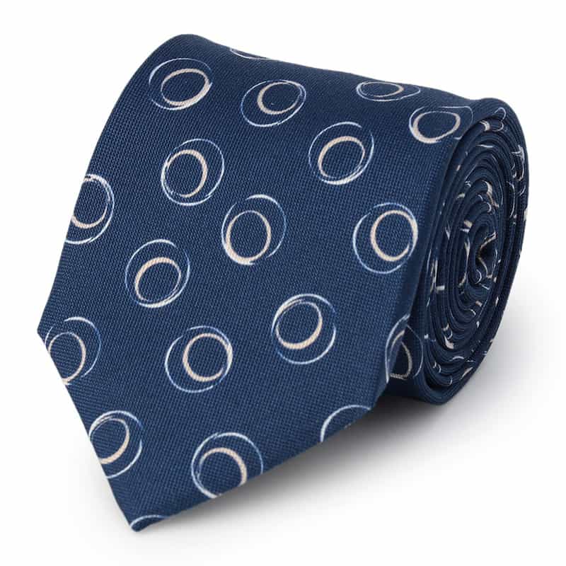 ALTEA サークル柄タイ NAVY