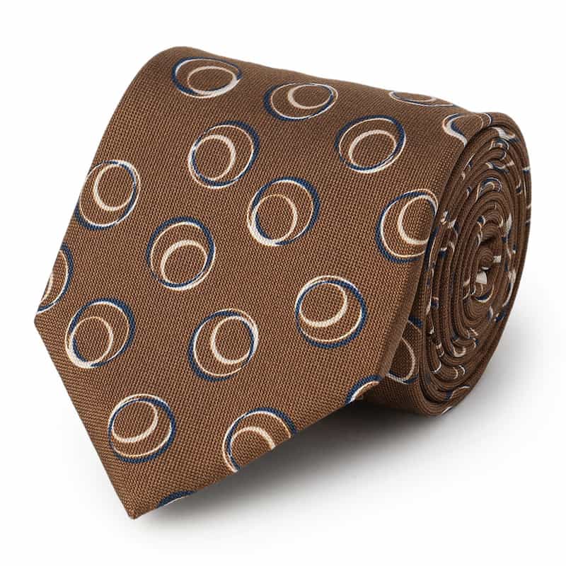 ALTEA サークル柄タイ BROWN