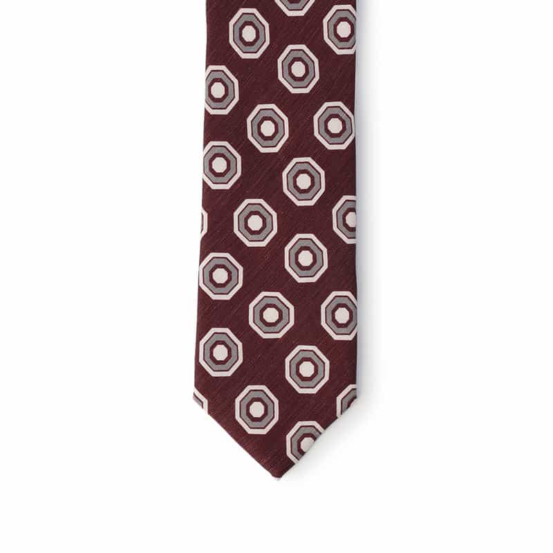 ALTEA オクタゴン柄タイ WINE