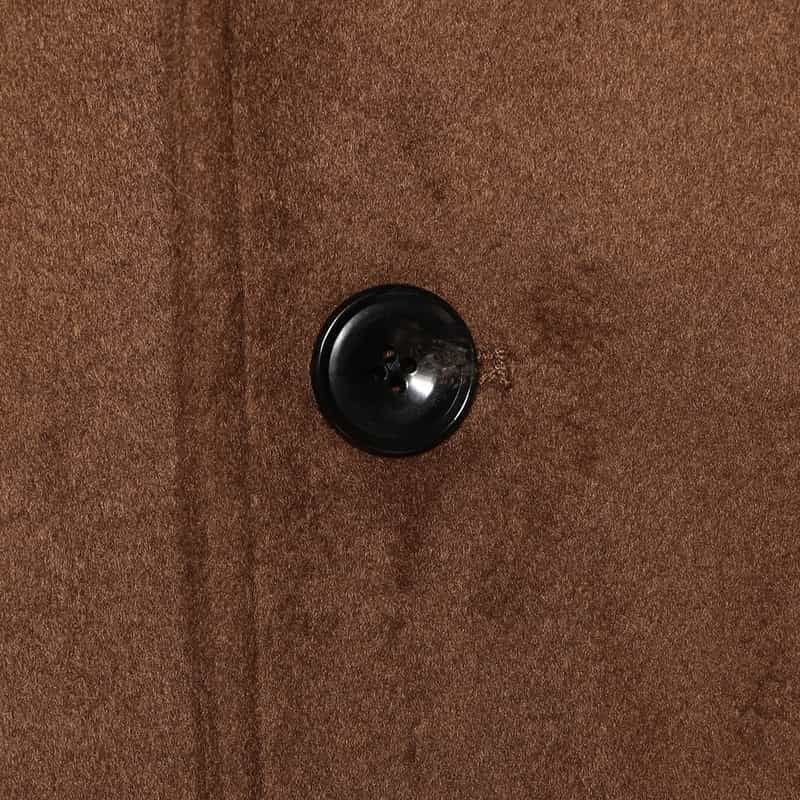BARNEYS NEW YORK ニットメルトンビーバーチェスターコート BROWN