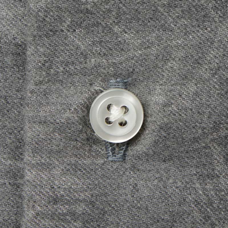 BARNEYS NEW YORK ペイズリー柄コットンカジュアルシャツ GRAY
