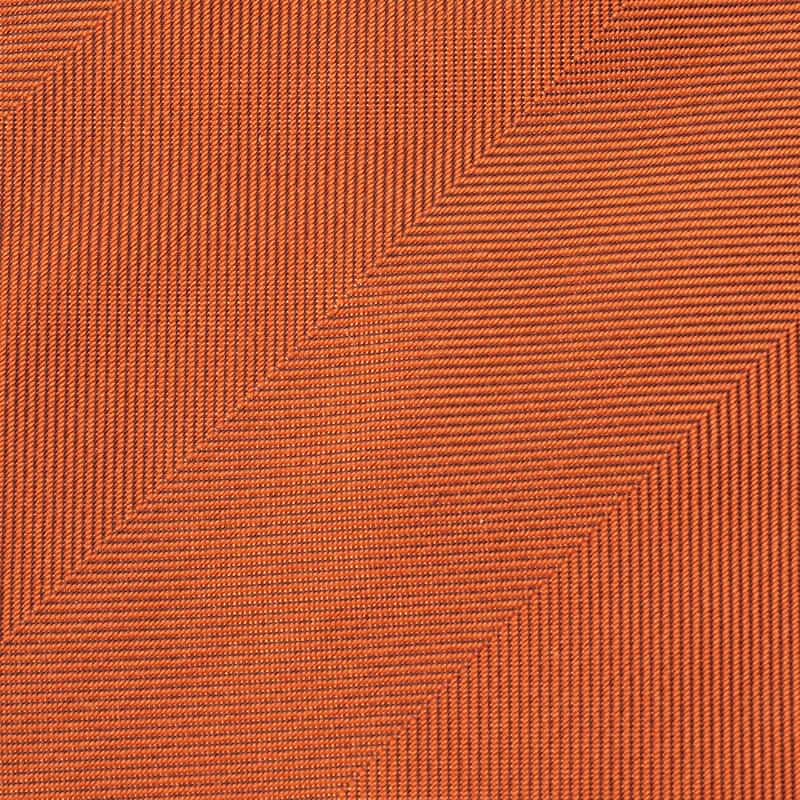 BARNEYS NEW YORK ヘリンボーン柄タイ ORANGE