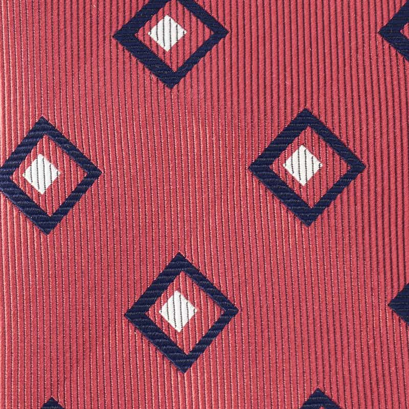 BARNEYS NEW YORK ダブルダイヤ柄タイ PINK