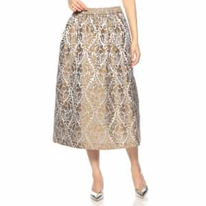 リーフプリントジャカードスカート