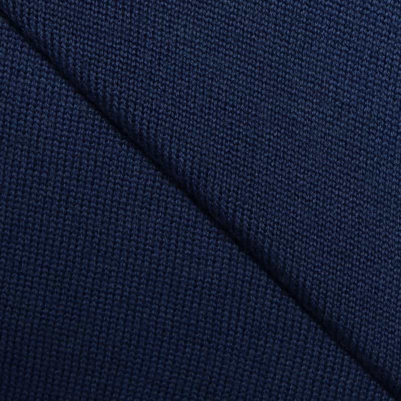 BARNEYS NEW YORK ウォッシャブルウールタートルネックニットプルオーバー BLUE