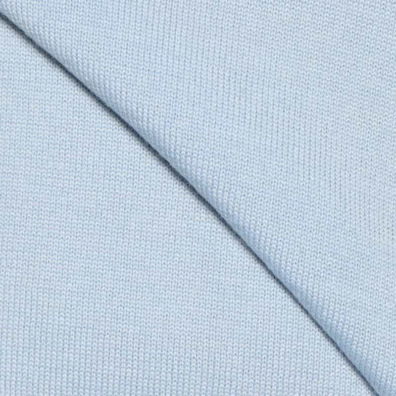 BARNEYS NEW YORK ウォッシャブルウールタートルネックニットプルオーバー LIGHT BLUE