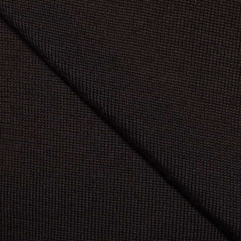 BARNEYS NEW YORK ウォッシャブルウールタートルネックニットプルオーバー BROWN