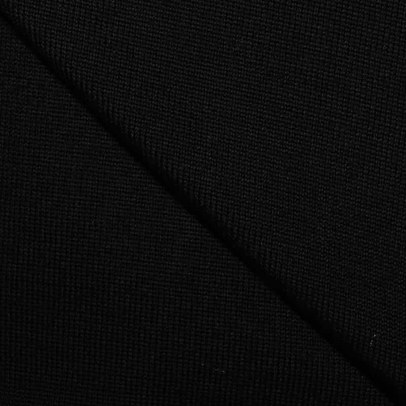 BARNEYS NEW YORK ウォッシャブルウールタートルネックニットプルオーバー BLACK