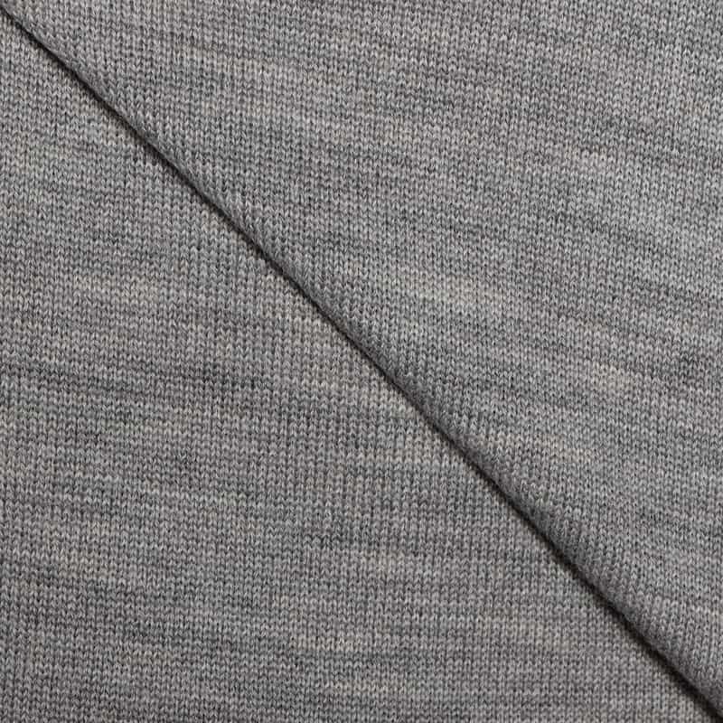 BARNEYS NEW YORK ウォッシャブルウールニットポロシャツ GRAY