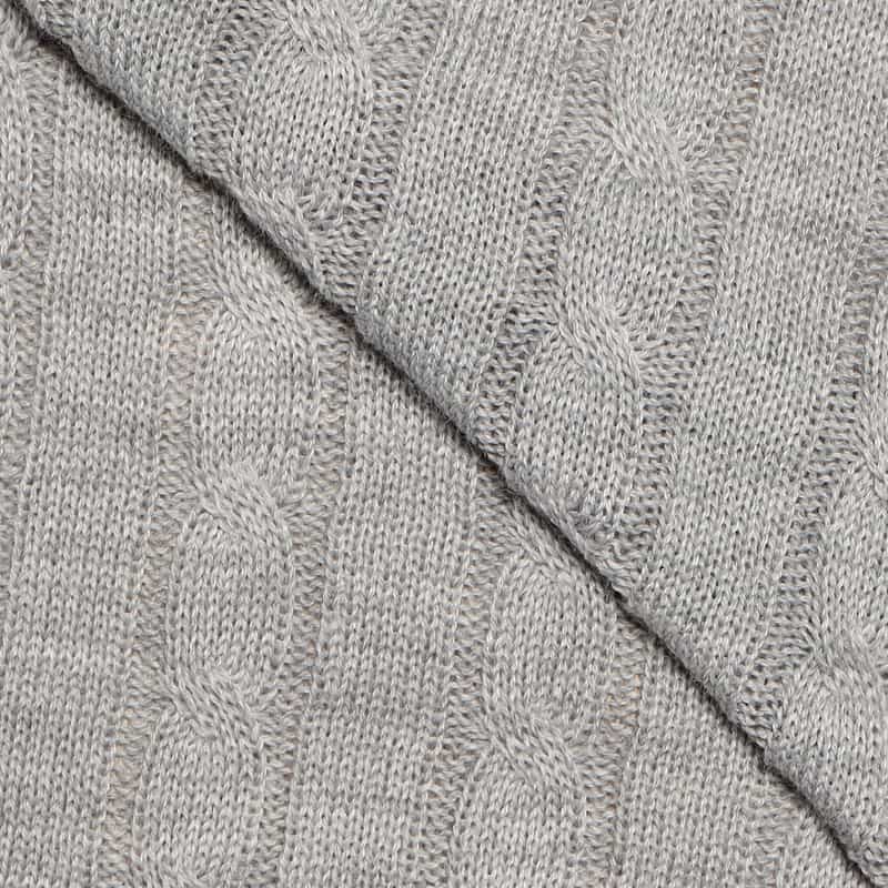 BARNEYS NEW YORK ウォッシャブルケーブルニットプルオーバー GRAY