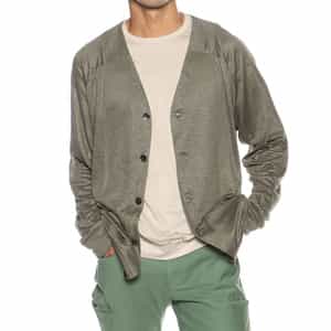 リネンVネックニットカーディガン