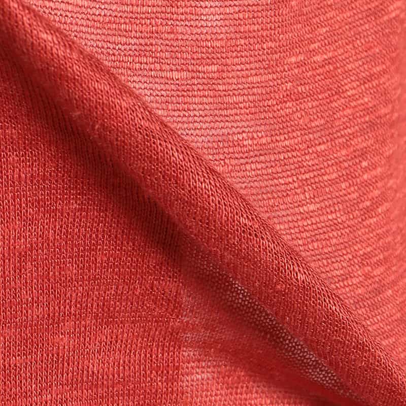 BARNEYS NEW YORK リネンVネックニットカーディガン ORANGE