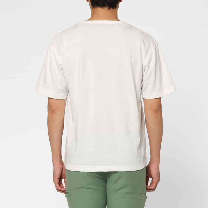 BARNEYS NEW YORK ボタニカル柄Tシャツ WHITE