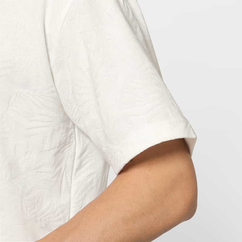 BARNEYS NEW YORK ボタニカル柄Tシャツ WHITE