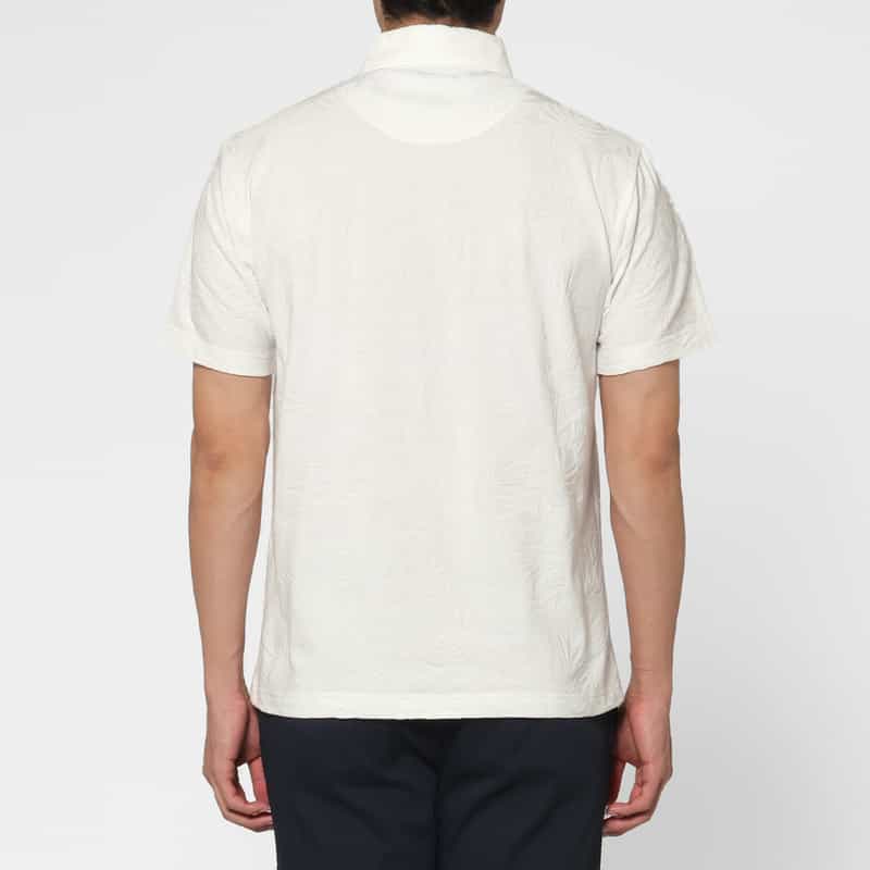 BARNEYS NEW YORK ポケット付きポロシャツ WHITE