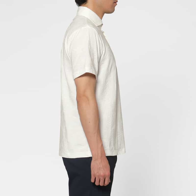 BARNEYS NEW YORK ポケット付きポロシャツ WHITE