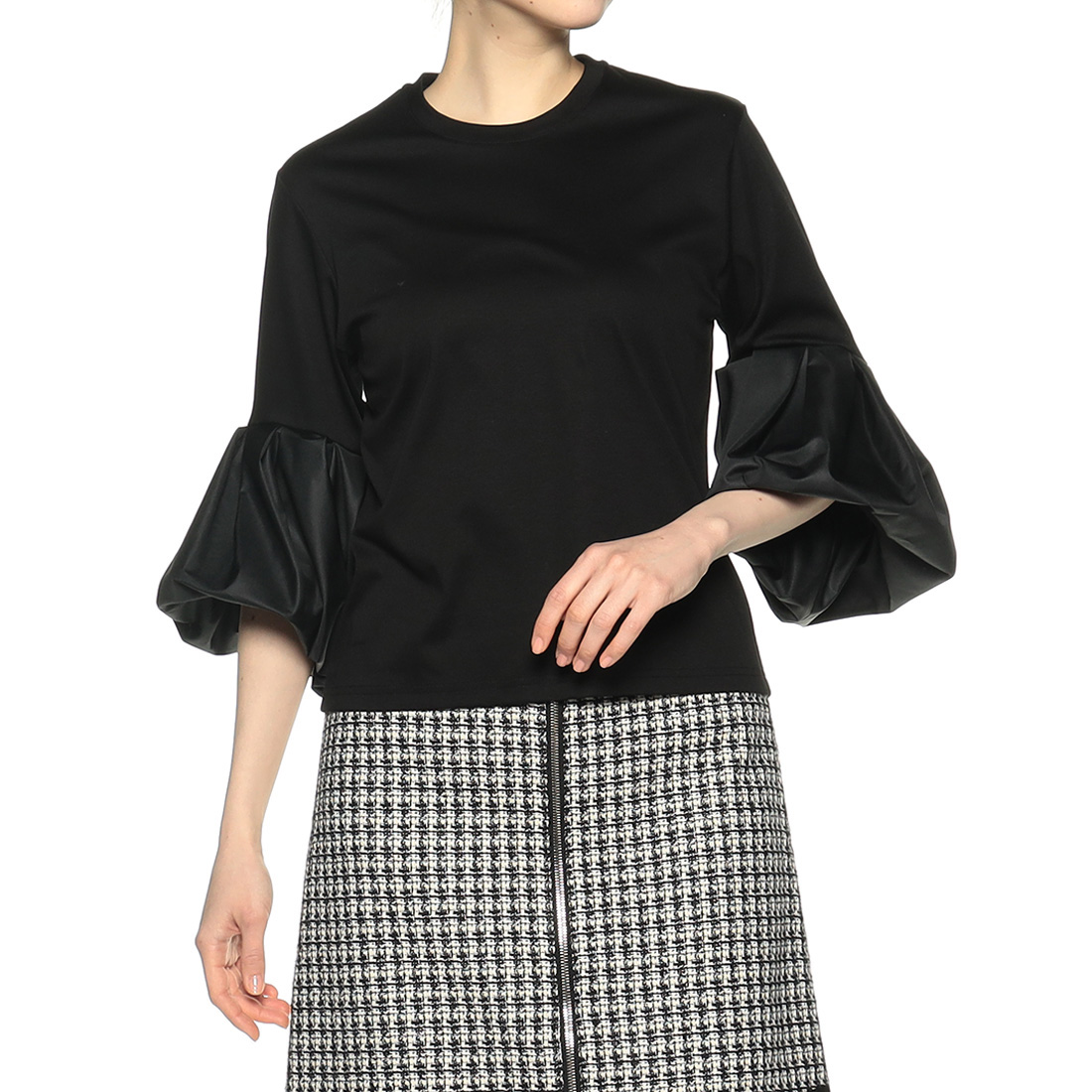 ウォッシャブル ボリュームスリーブカットソー