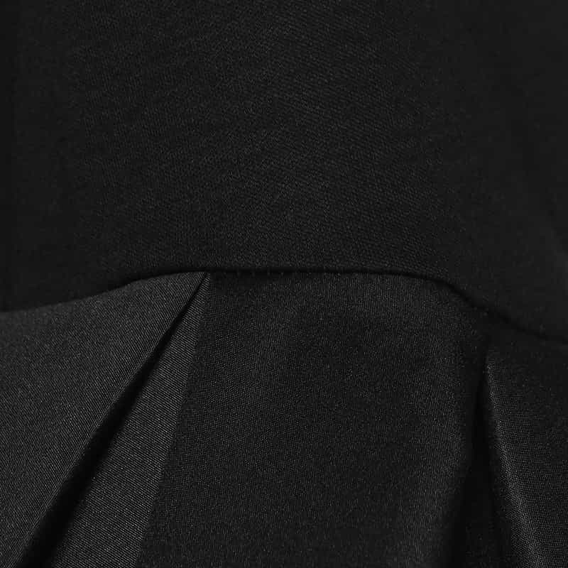 BARNEYS NEW YORK ウォッシャブル ボリュームスリーブカットソー BLACK