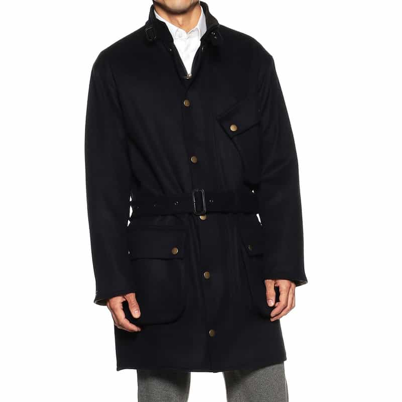 BARBOUR 限定ウールコート “INTERNATIONAL LONGCOAT“ NAVY