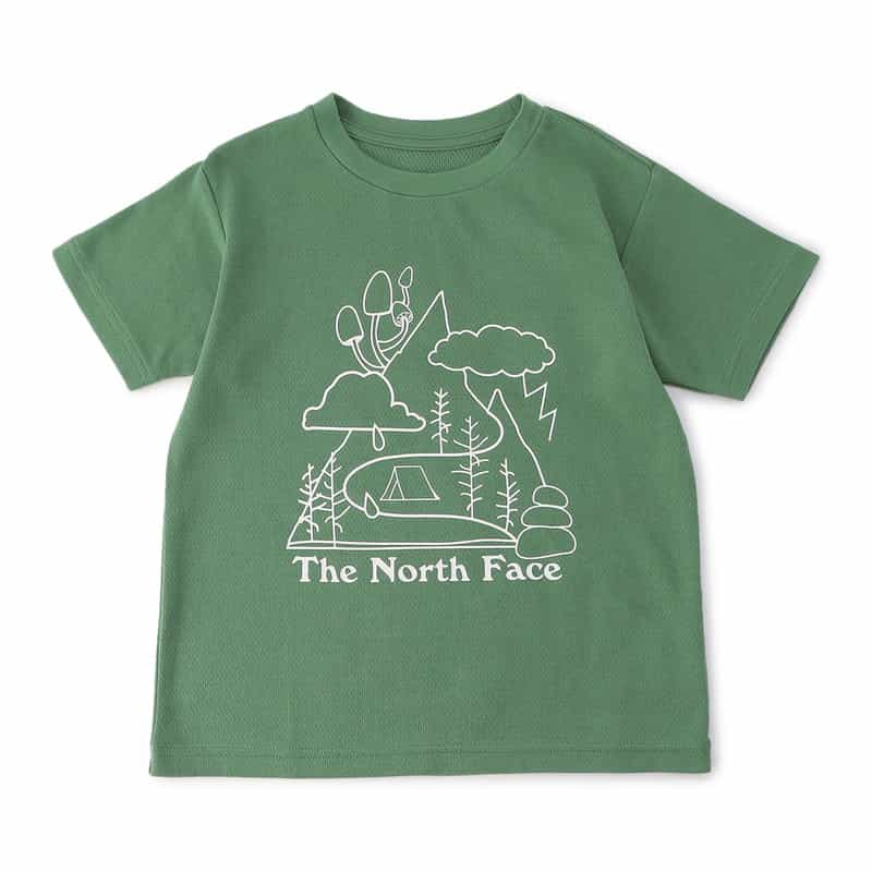 THE NORTH FACE キッズプリントTシャツ LIGHT GREEN