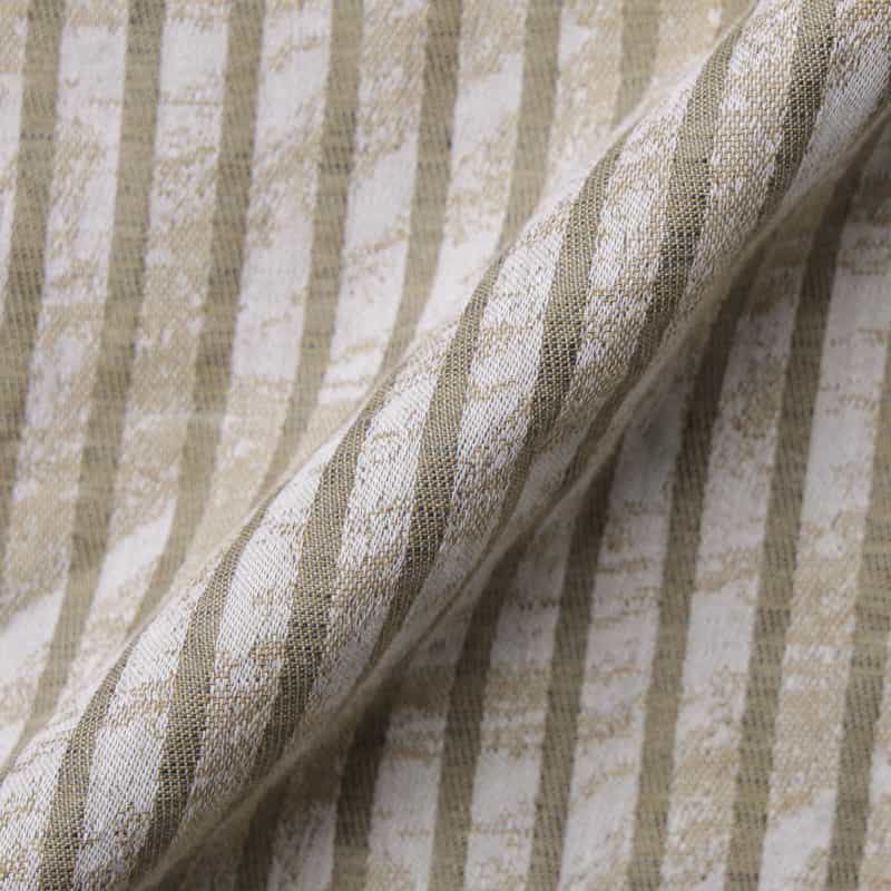 BARNEYS NEW YORK コットンリネン素材ストライプ柄カジュアルシャツ BEIGE