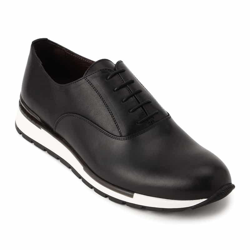 BARNEYS NEW YORK レースアップドレススニーカー BLACK
