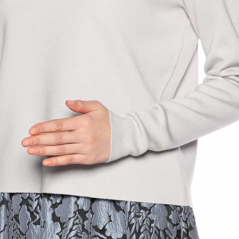 BARNEYS NEW YORK セットアップクルーネックニットプルオーバー LIGHT GRAY