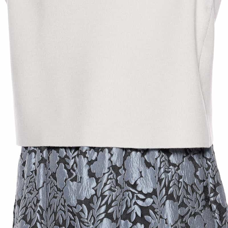 BARNEYS NEW YORK セットアップクルーネックニットプルオーバー LIGHT GRAY