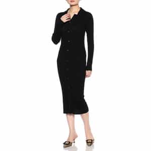 ウォッシャブルリブニットロングカーディガン