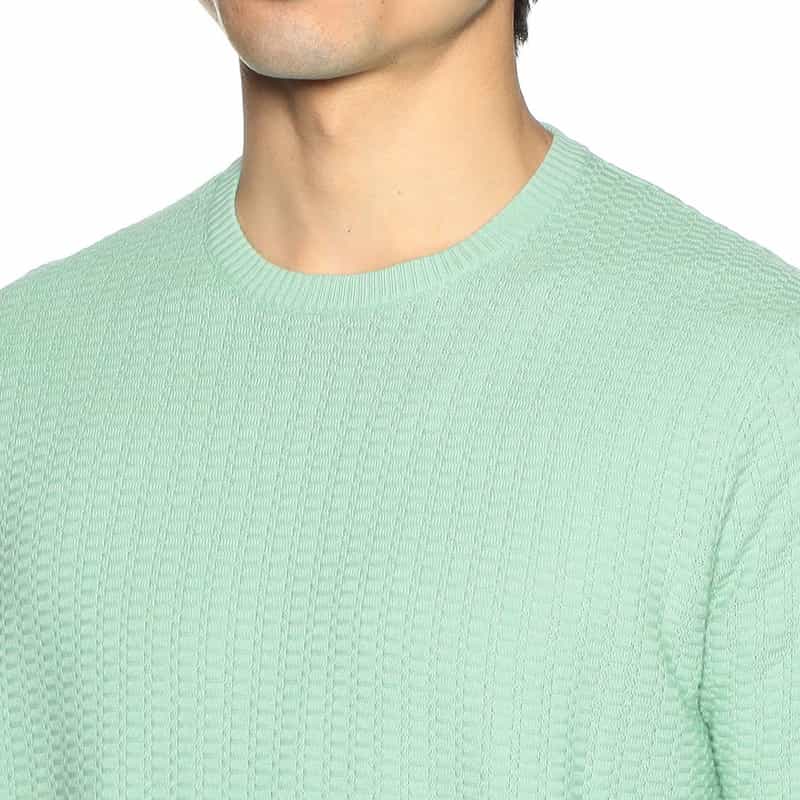 BARNEYS NEW YORK 半袖ニットTシャツ LIGHT GREEN