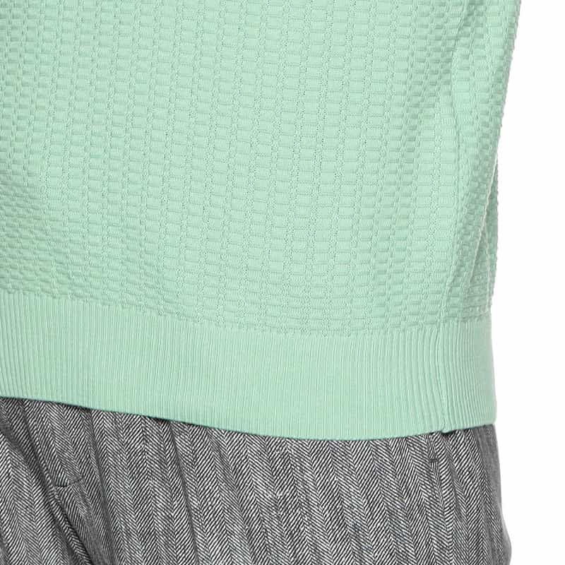BARNEYS NEW YORK 半袖ニットTシャツ LIGHT GREEN