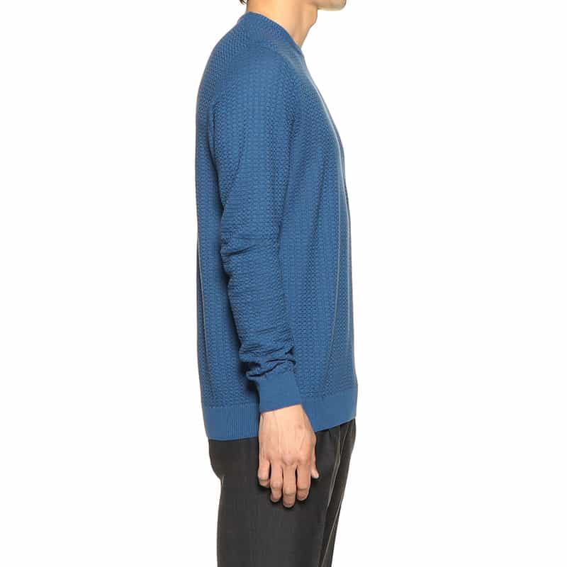 BARNEYS NEW YORK コットンニットプルオーバー BLUE