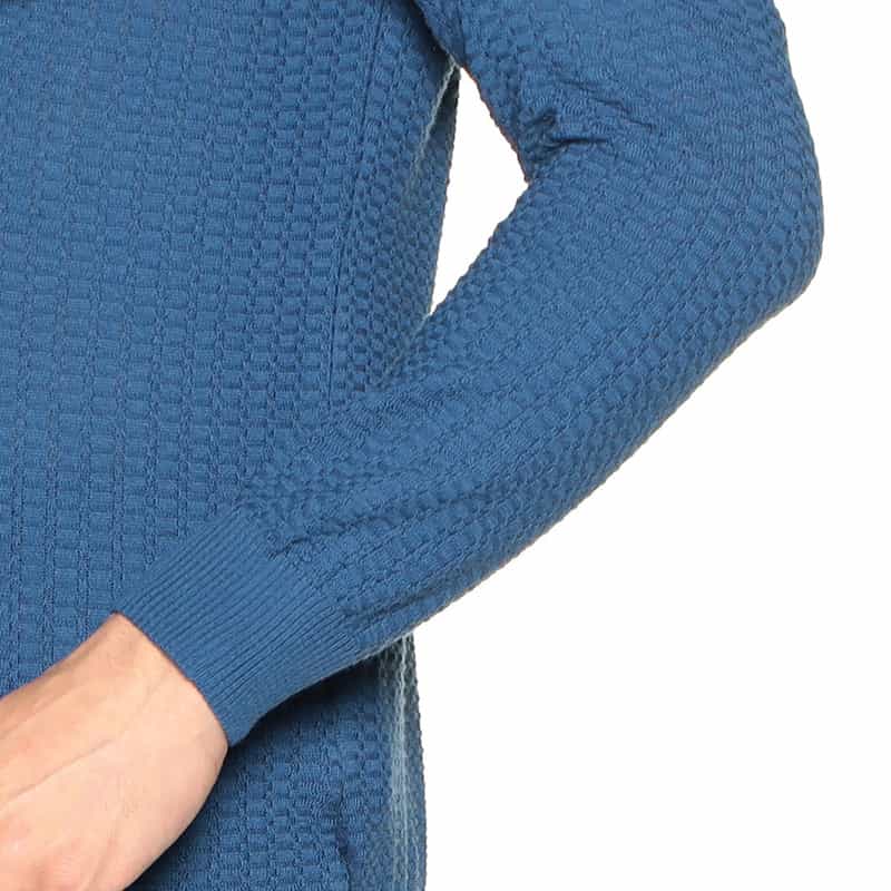 BARNEYS NEW YORK コットンニットプルオーバー BLUE