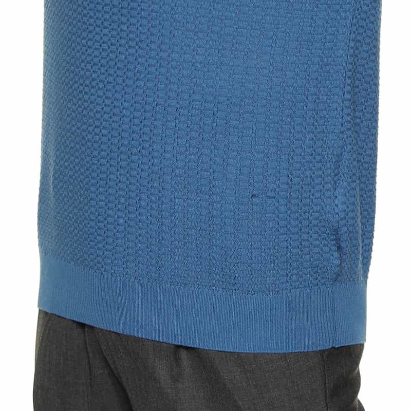 BARNEYS NEW YORK コットンニットプルオーバー BLUE