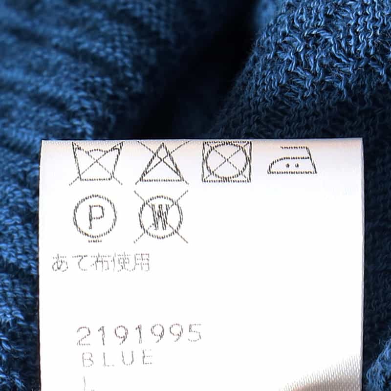 BARNEYS NEW YORK コットンニットプルオーバー BLUE