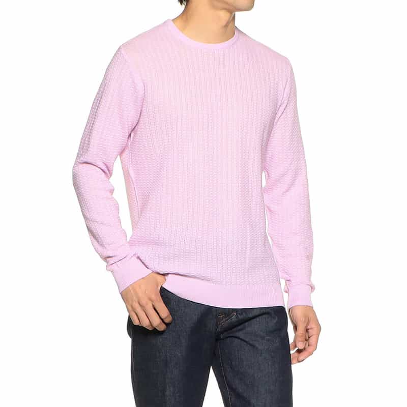 BARNEYS NEW YORK コットンニットプルオーバー PINK