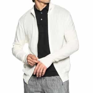 ジップアップニットカーディガン