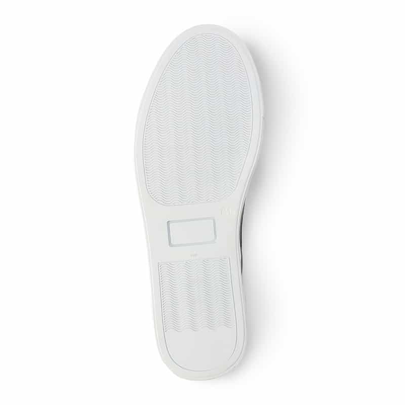 BARNEYS NEW YORK レザースリップオンスニーカー BLACK