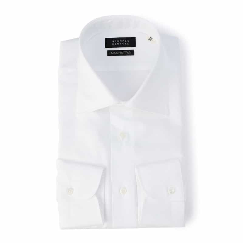 BARNEYS NEW YORK ドレスシャツ “MANHATTAN" WHITE