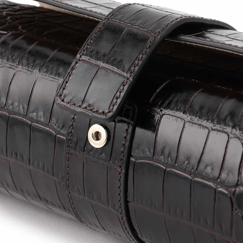 SMYTHSON “MARA" レザーウォッチロール BROWN