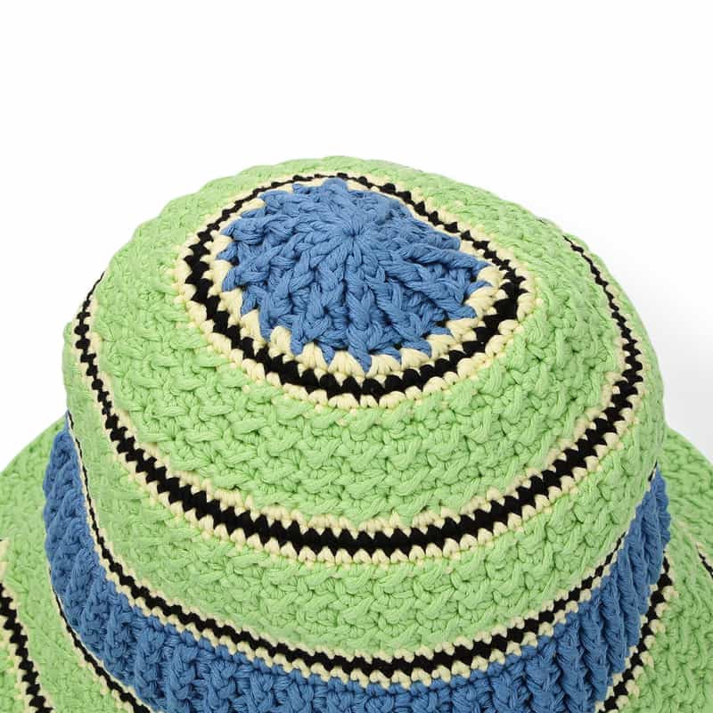 STELLA McCARTNEY クロシェバケットハット GREEN