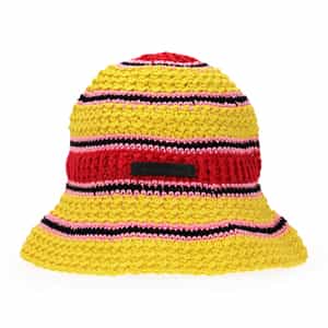 Stella McCartney クロッシェ ハット Stella McCartney - Logo cotton crochet bucket hat Stella