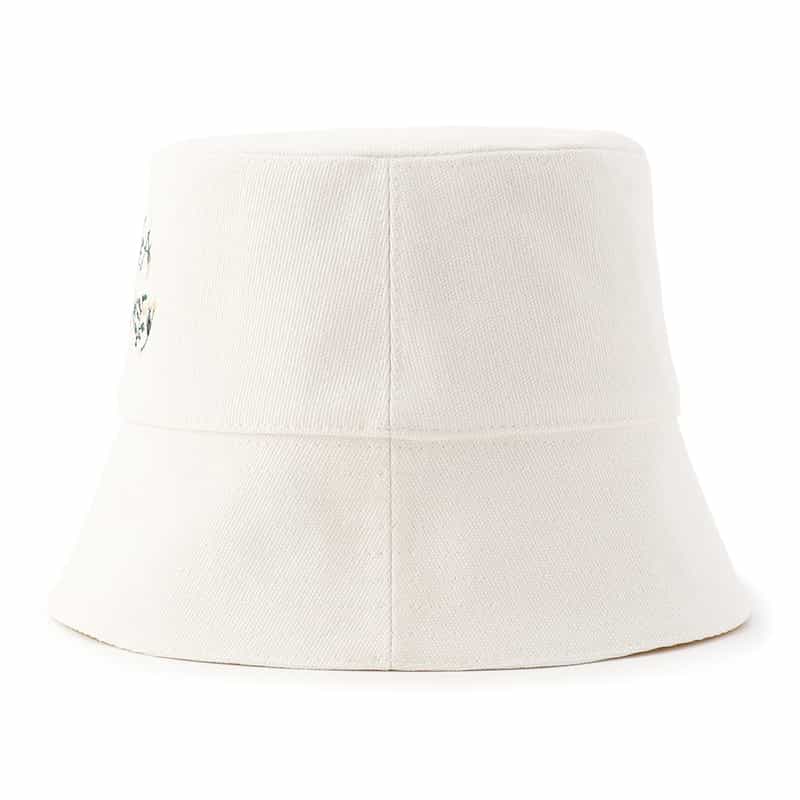STELLA McCARTNEY ロゴ刺繍バケットハット WHITE