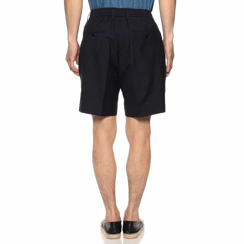 BE.ABLE 1タックイージーショーツ "HAVIER" NAVY