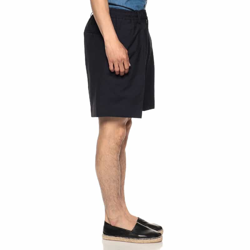 BE.ABLE 1タックイージーショーツ "HAVIER" NAVY