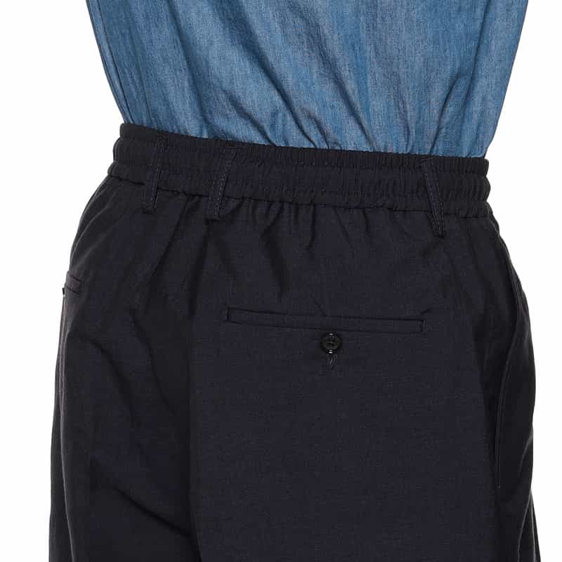 BE.ABLE 1タックイージーショーツ "HAVIER" NAVY