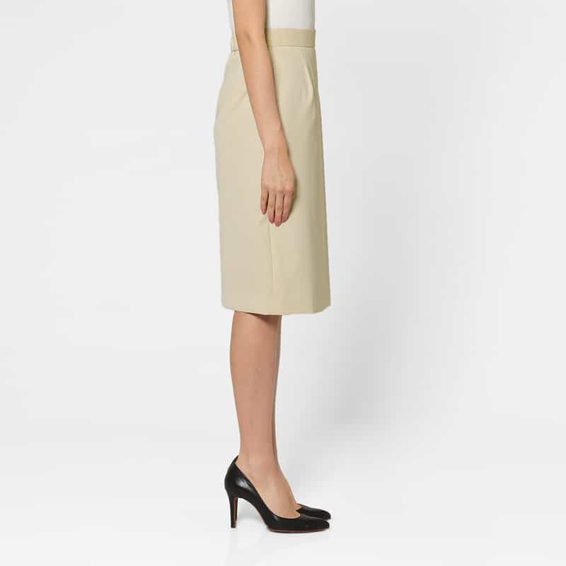 BARNEYS NEW YORK ラップデザイン タイトスカート BEIGE