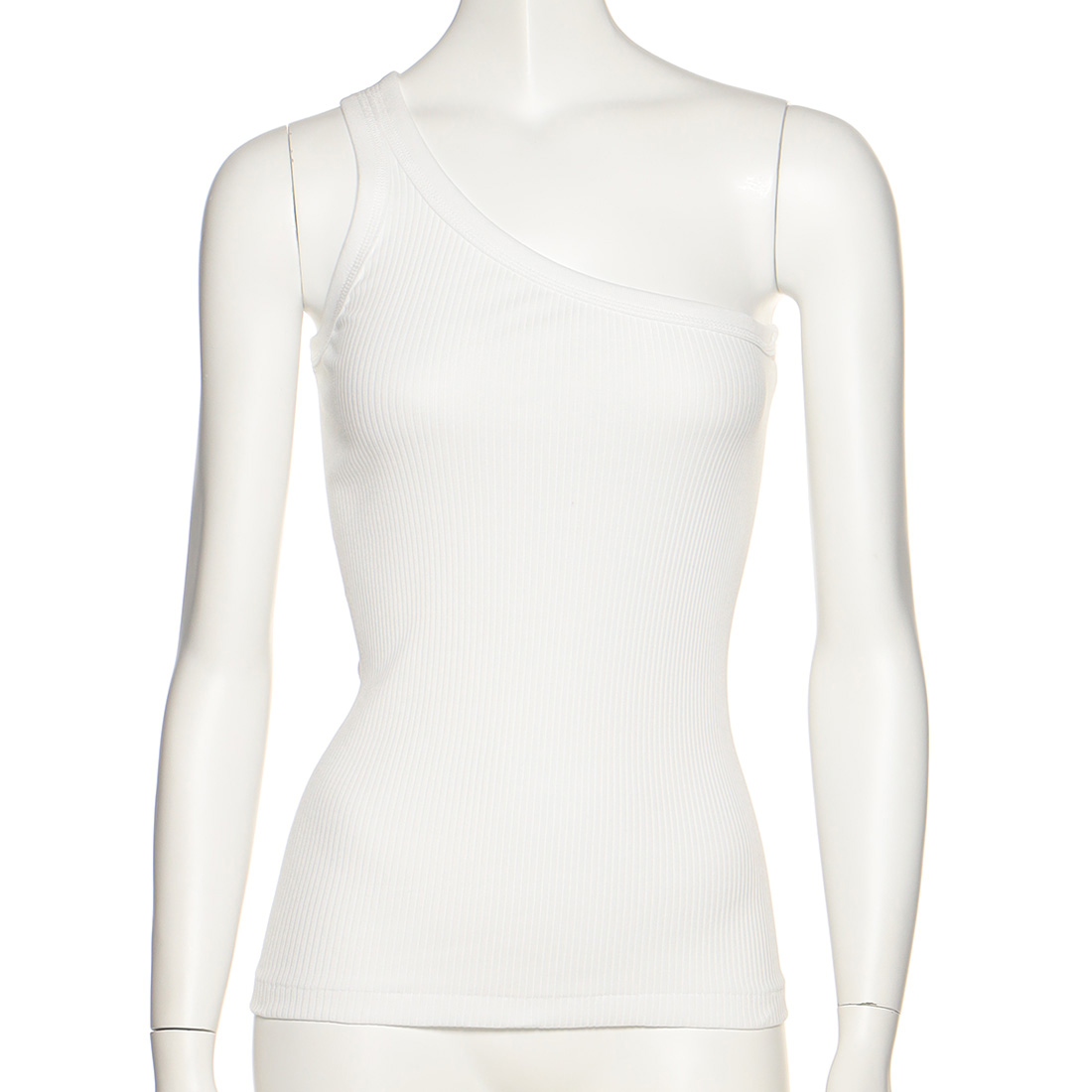 コットンワンショルダータンクトップ