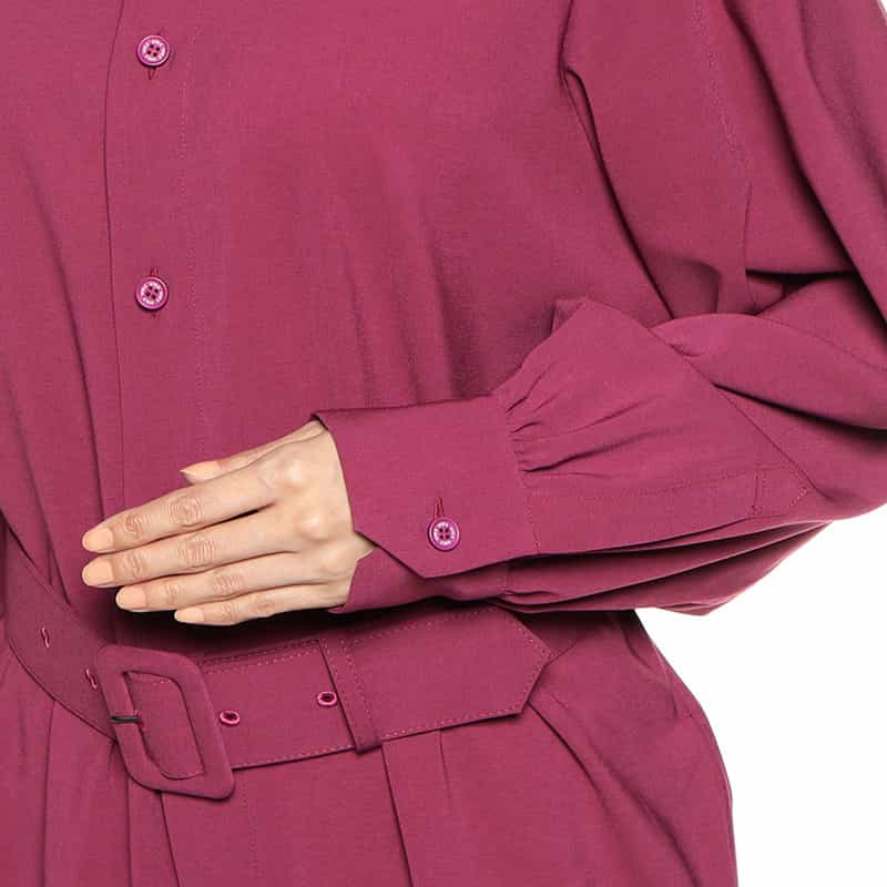 HYKE ジャンプスーツ WINE