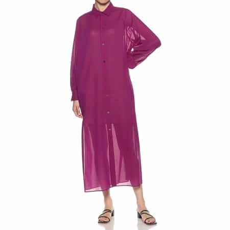 ロングシャツドレス